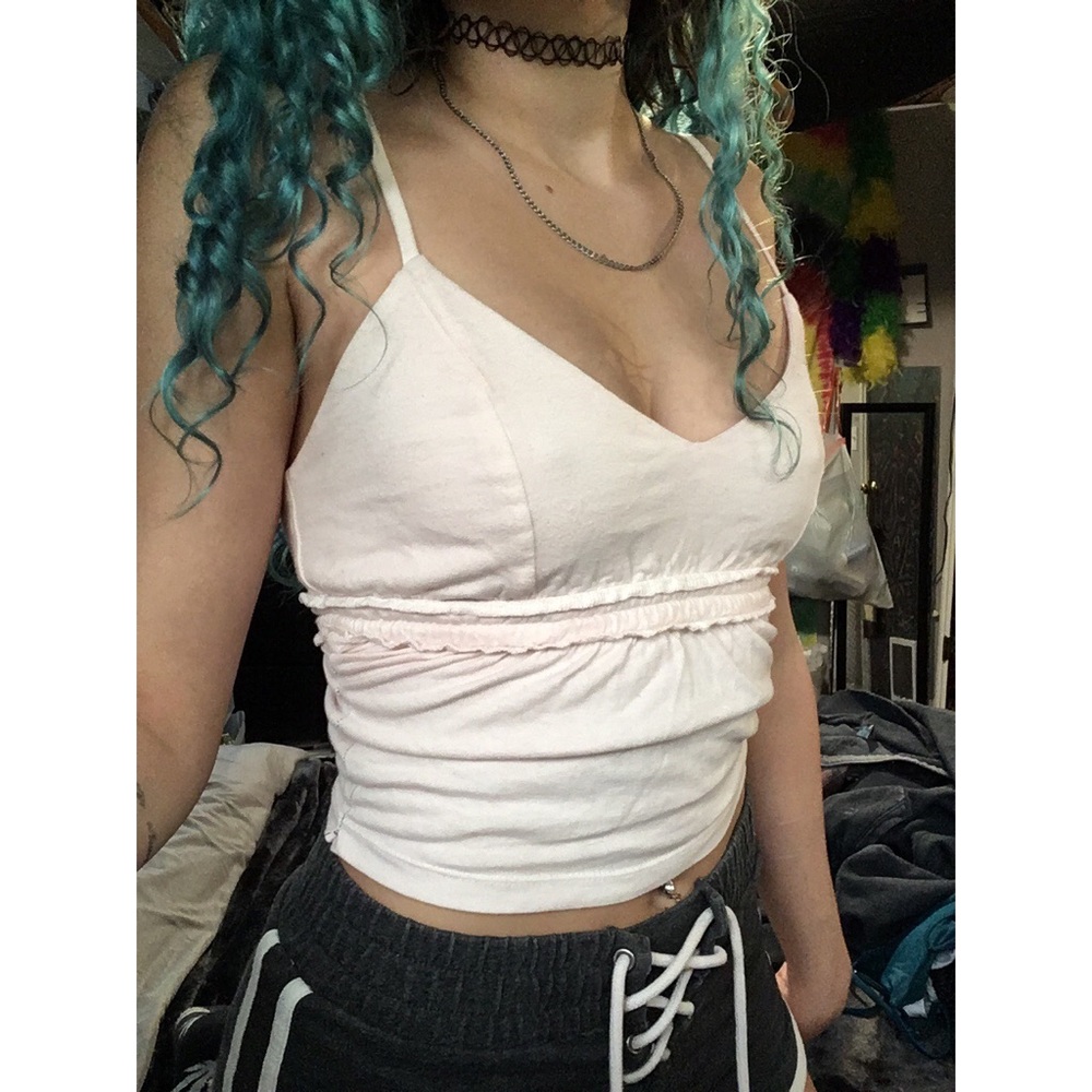 White crop top